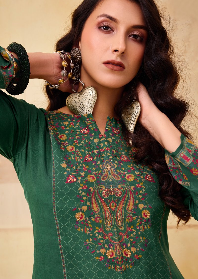 Olivia Vol 3 By Sadhana Viscos Pashmina Dress Material